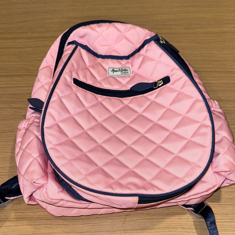 Ame & Lu Lu kids Pink Quilted tennis  Backpack